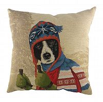подушка с картинкой ski dogs border collie в Сыктывкаре