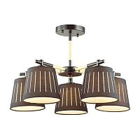 потолочная люстра odeon light nicola 4110/5 черная в Сыктывкаре