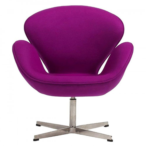 кресло swan chair кашемир лиловое в Сыктывкаре