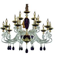 подвесная люстра divinare simona 5125/12 lm-15 фиолетовая в Сыктывкаре