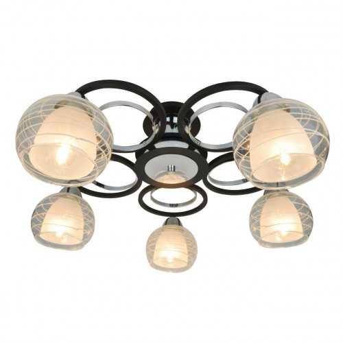 потолочная люстра arte lamp ginevra a1604pl-5bk в Сыктывкаре