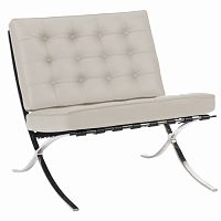 кресло barcelona chair молочное в Сыктывкаре