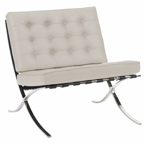 кресло barcelona chair молочное в Сыктывкаре