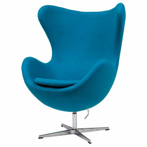 кресло egg chair кашемир голубое в Сыктывкаре