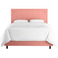 кровать двуспальная с мягкой спинкой 160х200 розовая aiden pink в Сыктывкаре
