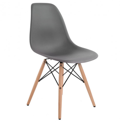 стул деревянный pc-015 серый (eames style) в Сыктывкаре