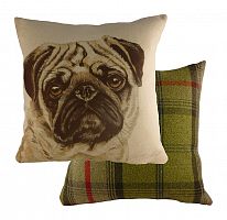 подушка с принтом waggydogs pug в Сыктывкаре