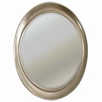 овальное зеркало настенное серебро oval antique silver в Сыктывкаре