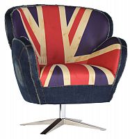 кресло aizek uk flag красное-синее в Сыктывкаре