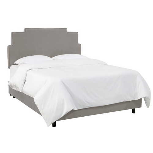 кровать двуспальная 160х200 серая paxton gray linen в Сыктывкаре