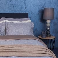 комплект постельного белья decoflux сатин 1.5 спальный versaille grey в Сыктывкаре