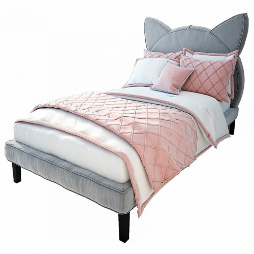 кровать детская 120х200 серая kitty в Сыктывкаре