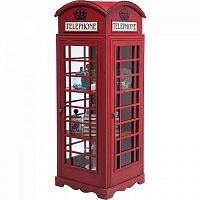 шкаф-витрина london telephone красный в Сыктывкаре