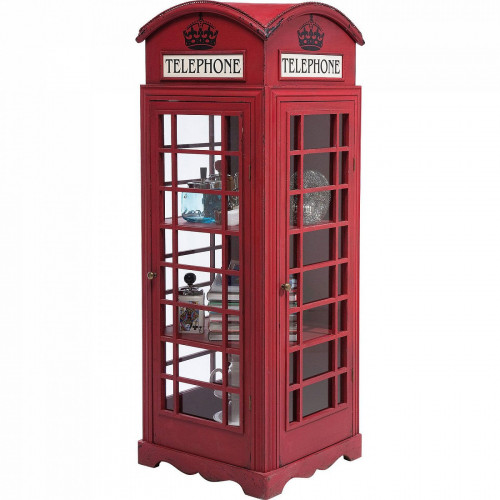 шкаф-витрина london telephone красный в Сыктывкаре