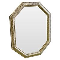 зеркало восьмиугольное золотое с резьбой golden luxury в Сыктывкаре