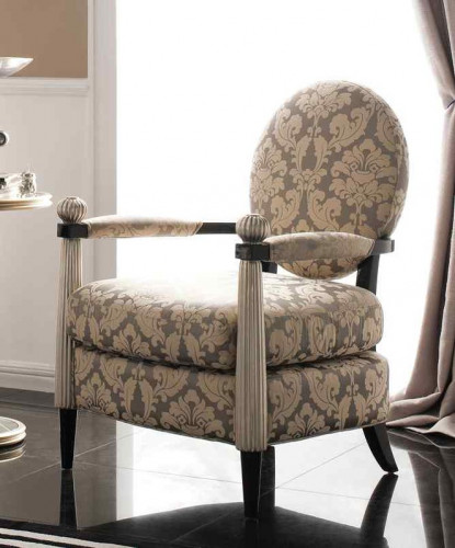 кресло черный лак/ сусальное серебро в Сыктывкаре