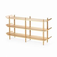 стеллаж bentwood двойной светло-коричневый в Сыктывкаре