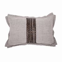 декоративная подушка handwork exclusive прямоугольная светло-серая в Сыктывкаре