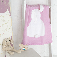 плед розовый зайка большой в Сыктывкаре