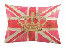 большая подушка с британским флагом crown pink в Сыктывкаре
