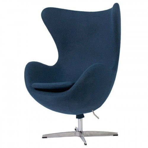 кресло egg chair серо-синее в Сыктывкаре