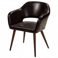кресло oscar dark brown коричневое в Сыктывкаре
