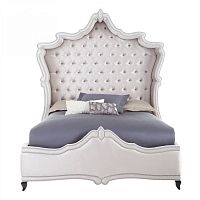 кровать двуспальная 180х200 серая с каретной стяжкой imperial в Сыктывкаре