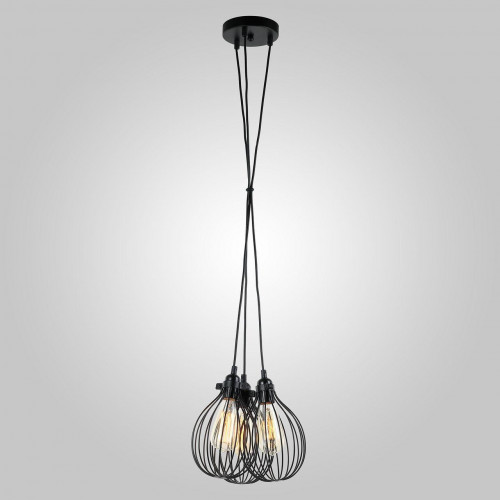 подвесная люстра eurosvet moll 50059/3 черный в Сыктывкаре
