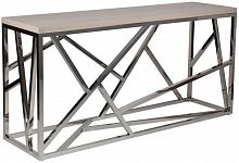 консоль geometric 180x50x90 металл, светло-коричневая столешица в Сыктывкаре