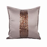 декоративная подушка handwork exclusive квадратная бежевая в Сыктывкаре