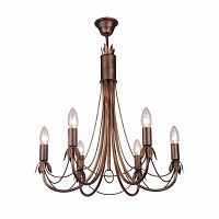 подвесная люстра toplight lucinda tl7350d-06br в Сыктывкаре
