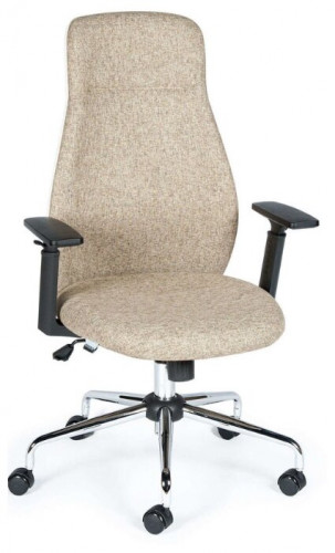 кресло для руководителя norden chairs милан, обивка: текстиль, цвет: ткань светло-бежевая в Сыктывкаре