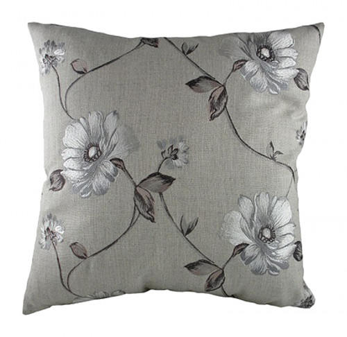 подушка с цветочным орнаментом gray flowers в Сыктывкаре