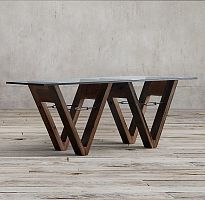 стол wood and glass 213 коричневый в Сыктывкаре