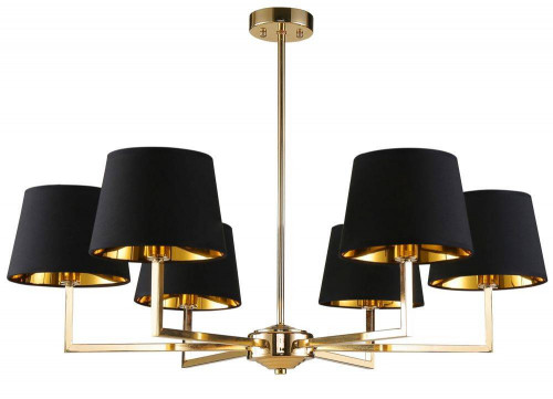 подвесная люстра crystal lux conte sp6 черная в Сыктывкаре