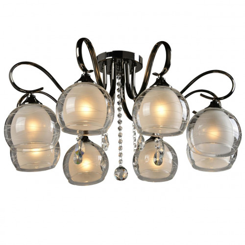 потолочная люстра idlamp merinella 877/8pf-darkchrome в Сыктывкаре