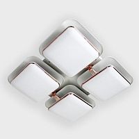 потолочный светодиодный светильник ambrella light orbital granule fg2034 wh 128w+48w d670*670 в Сыктывкаре
