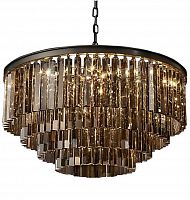 люстра odeon 4 rings smoke черное основание, дымчатое стекло в Сыктывкаре