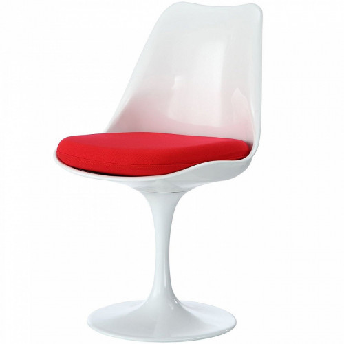 стул eero saarinen style tulip chair красная подушка в Сыктывкаре