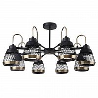 потолочная люстра f-promo entresol 2346-8p черная в Сыктывкаре
