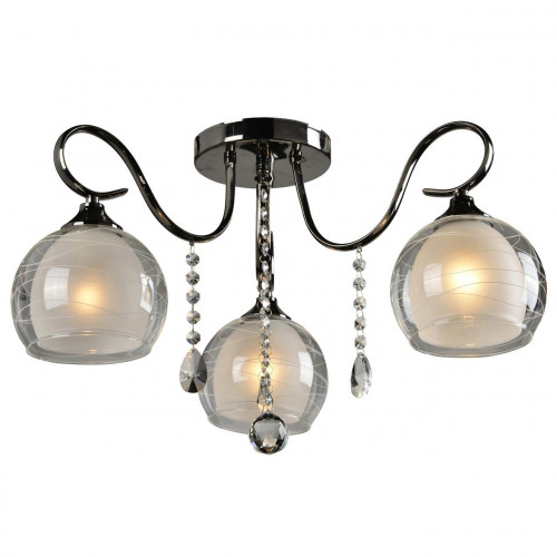 потолочная люстра idlamp merinella 877/3pf-darkchrome в Сыктывкаре