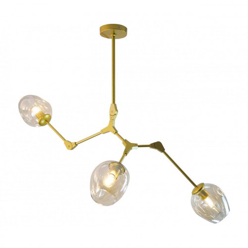 потолочная люстра kink light нисса 07512-3,33 янтарная в Сыктывкаре