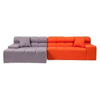 диван tufty-time sofa угловой модульный серый с оранжевым в Сыктывкаре