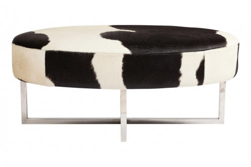 оттоманка cowhide черно-белая в Сыктывкаре