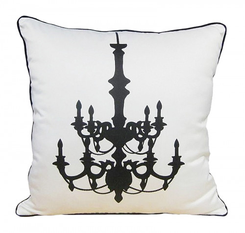 подушка с рисунком канделябра chandelier white в Сыктывкаре