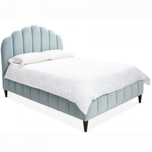 кровать двуспальная 180x200 голубая sutton scalloped в Сыктывкаре