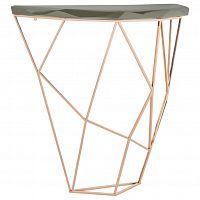 консоль geometric 100x38x90 золото, черная столешница в Сыктывкаре