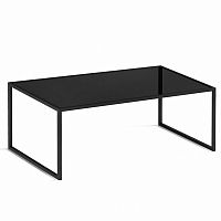 стол журнальный darmian into lite black черное стекло в Сыктывкаре
