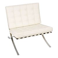 кресло barcelona style chair белое в Сыктывкаре