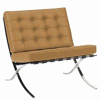 кресло barcelona chair бежевое в Сыктывкаре